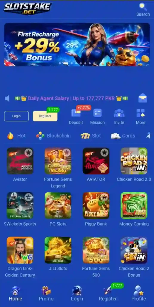 Slot Stake.Bet Game